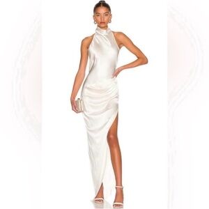 Amanda Uprichard Samba Gown Ivory Silk